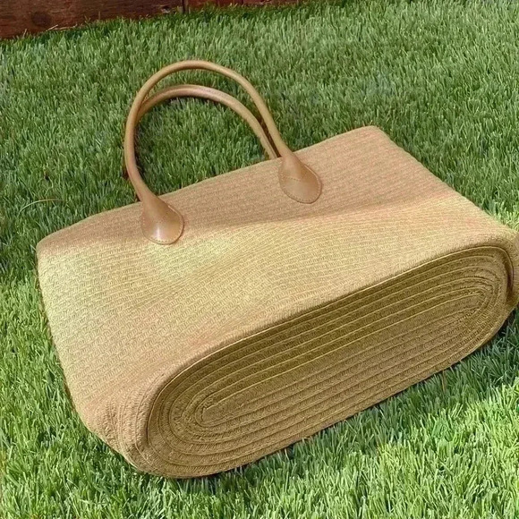 NWOT:  Spring Summer Woven Lined Bag - Picture 7 of 16